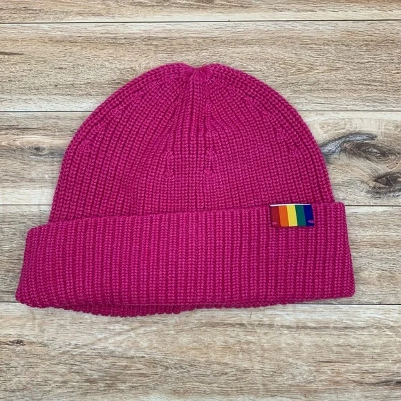 Kurt Geiger Rainbow Shop Rainbow Patch Beanie - Picture 2 of 9